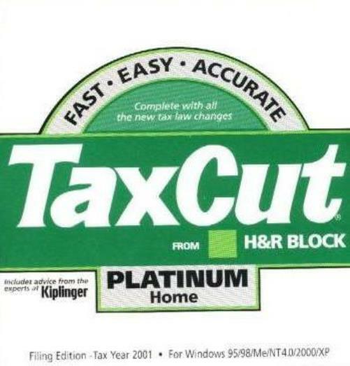 TaxCut 2001 Platinum Home & Business PC CD Schedule C amend past tax returns