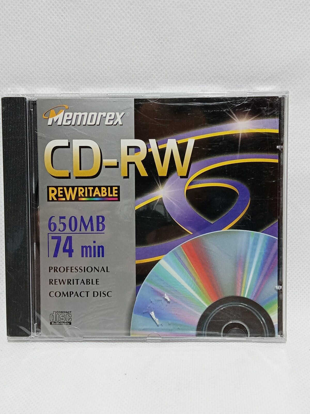Vintage Memorex CD-RW 650MB 74 min Professional Rewritable Compact Discs