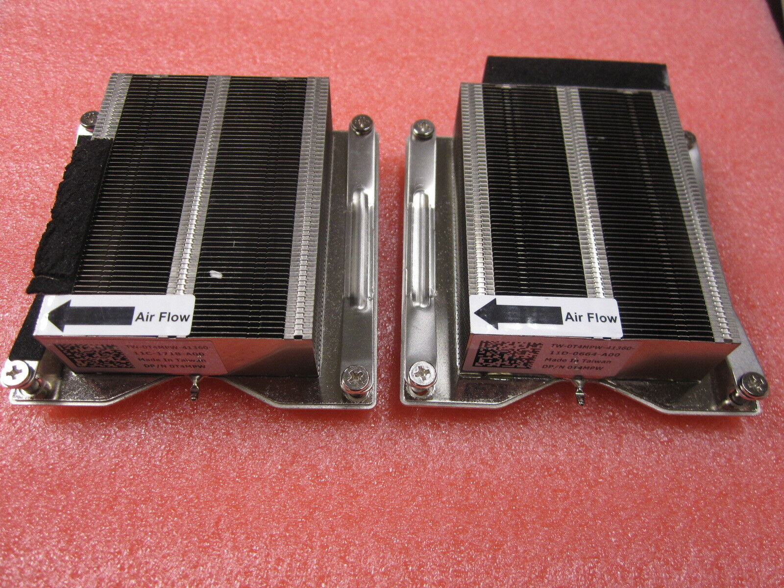 Lot of 2 Heatsink P/N T4MPW For Dell PowerEdge C6100 XS23-TY3 DIY 1366/1150/1155