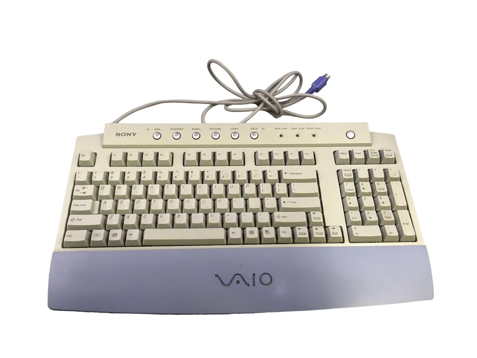 SONY VAIO PCVA-KB1P/UB 100-Key PS/2 Multimedia Keyboard Gray