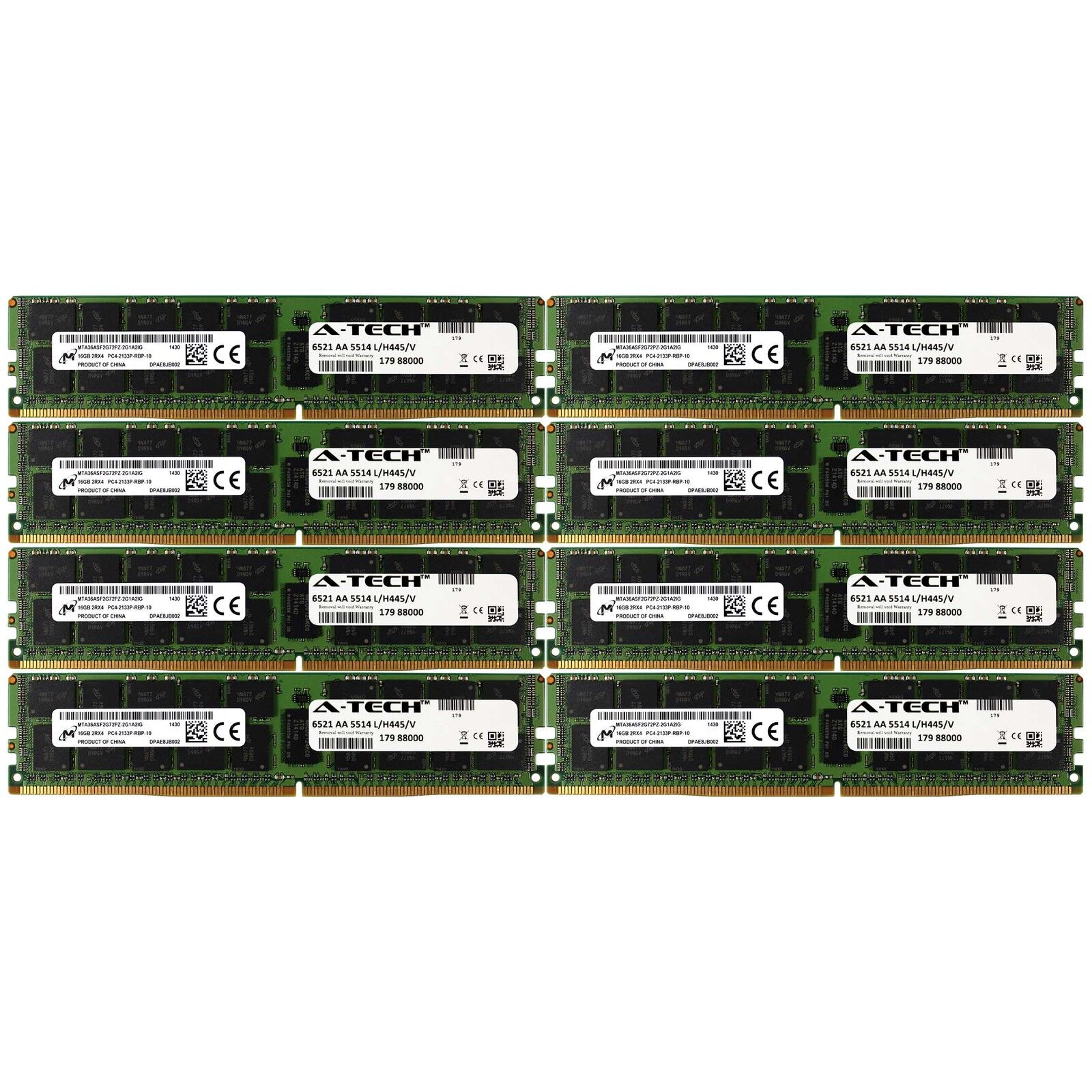 DDR4 2133MHz Micron 128GB Kit 8x 16GB HP Apollo 4500 4200 726719-B21 Memory RAM