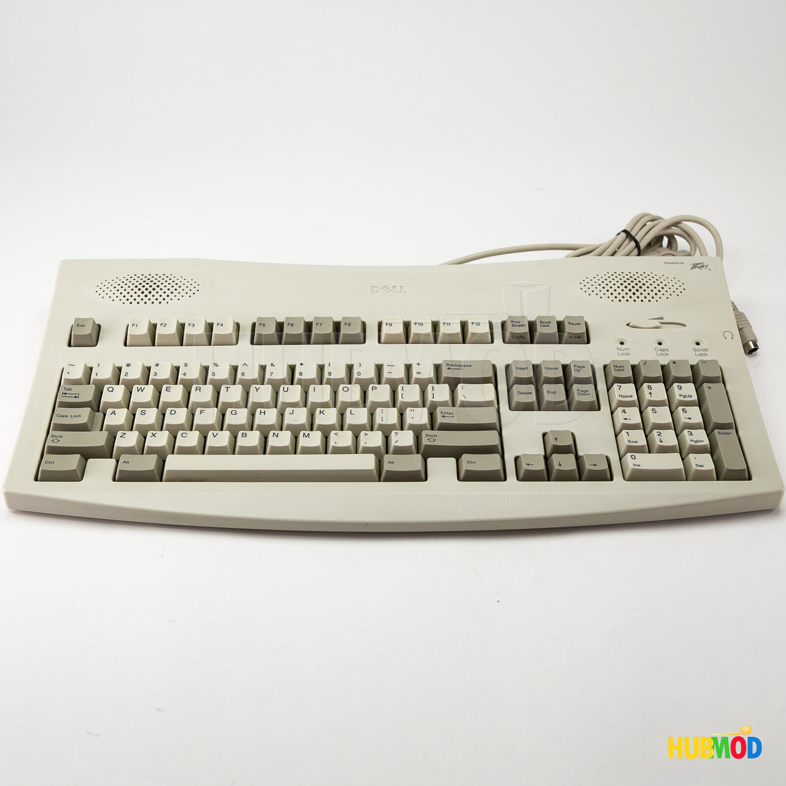 Vintage DELL SK-MDK GYUR13SK with PEAVEY Speaker Keyboard PS/2 Retro -Very Rare