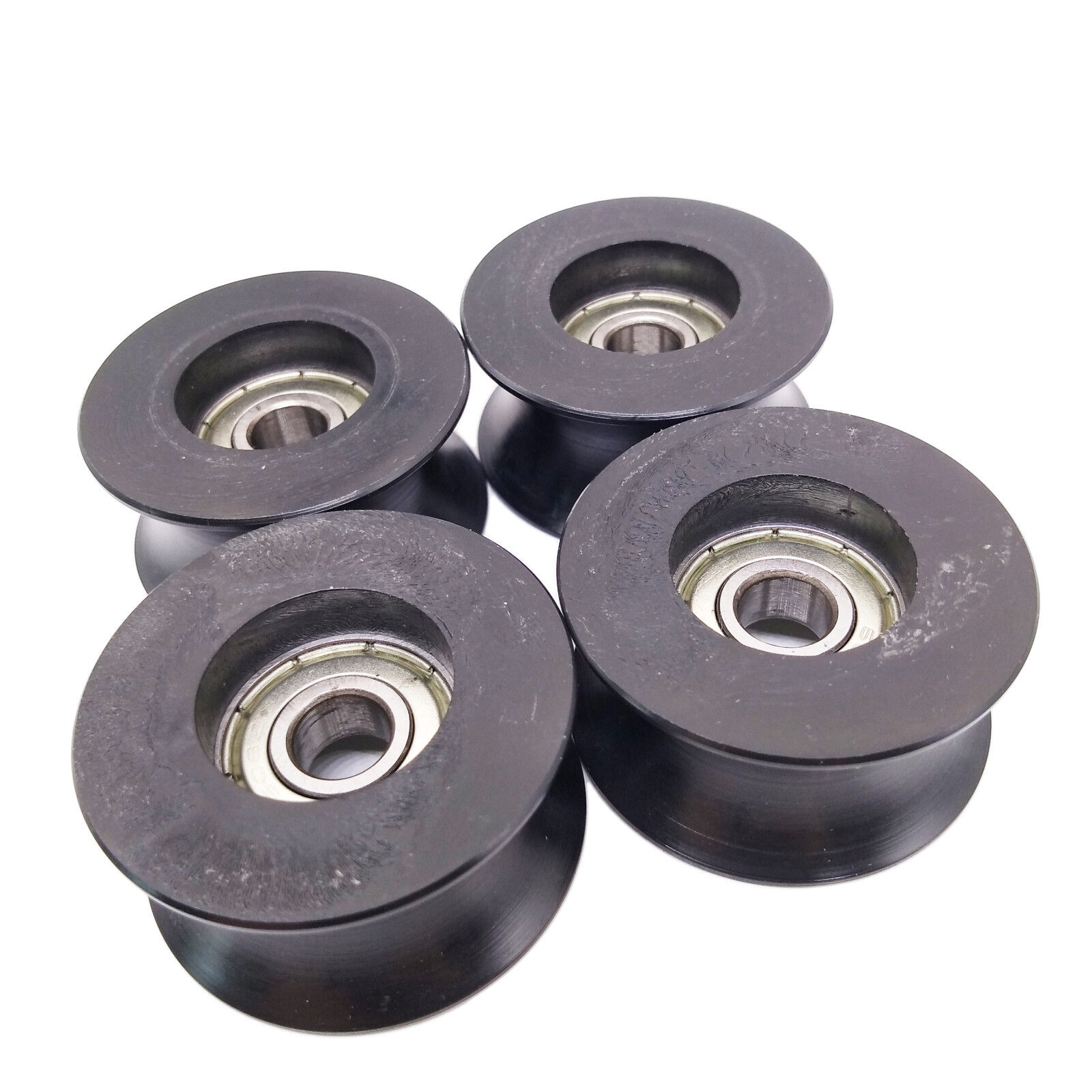 US Stock 4x 0840UU 8mm 8x40x20.7mm Groove Guide Pulley Sealed Rail Ball Bearing