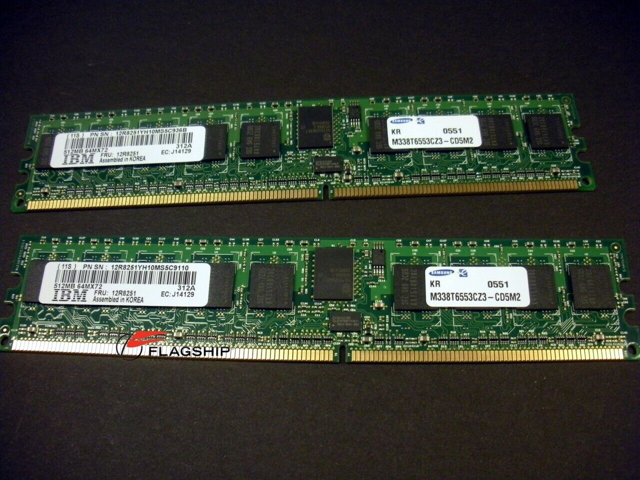 IBM 1930-91XX 1GB (2x 512MB) Memory Kit (12R8251 / 15R7166)