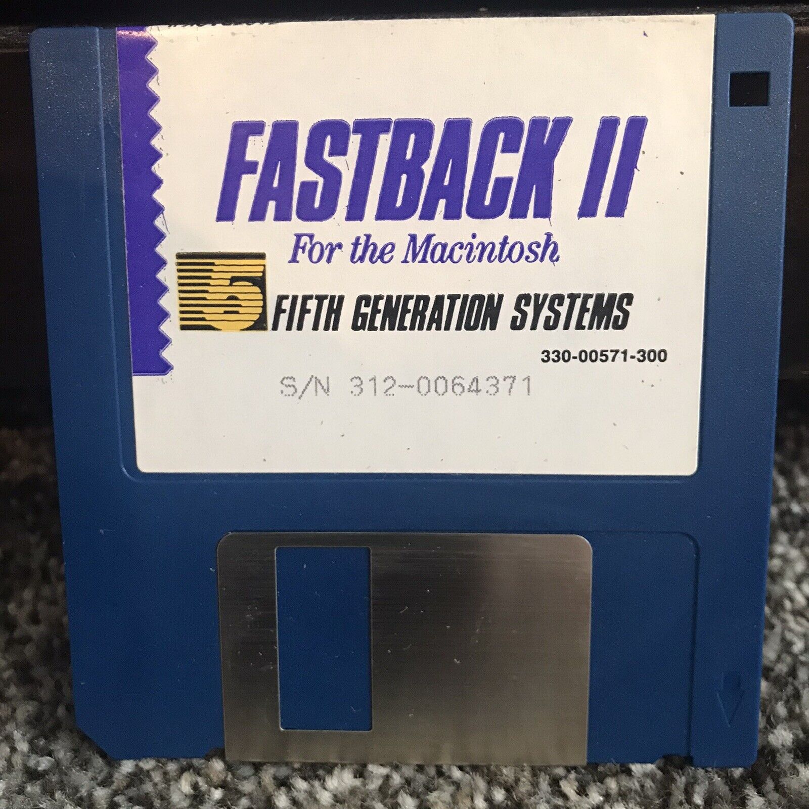 Vintage- FastBack II (2) - 5th Generation   - Apple Macintosh Mac Disk - 1989