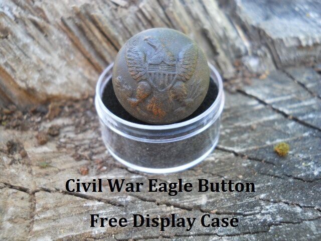 Old Rare Vintage Antique Civil War Relic Federal Eagle Button Appomattox VA Camp