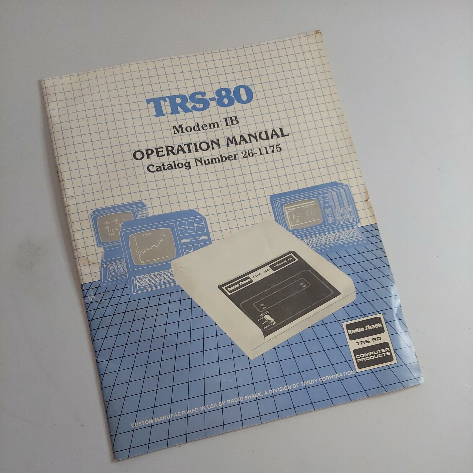 Radio Shack TRS-80 Modem IB -Original Manual ONLY USABLE Condition