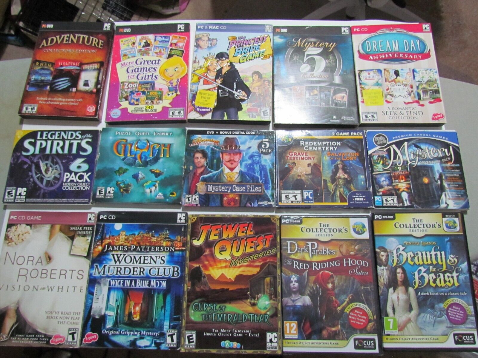 Computer PC games each (lot 1)