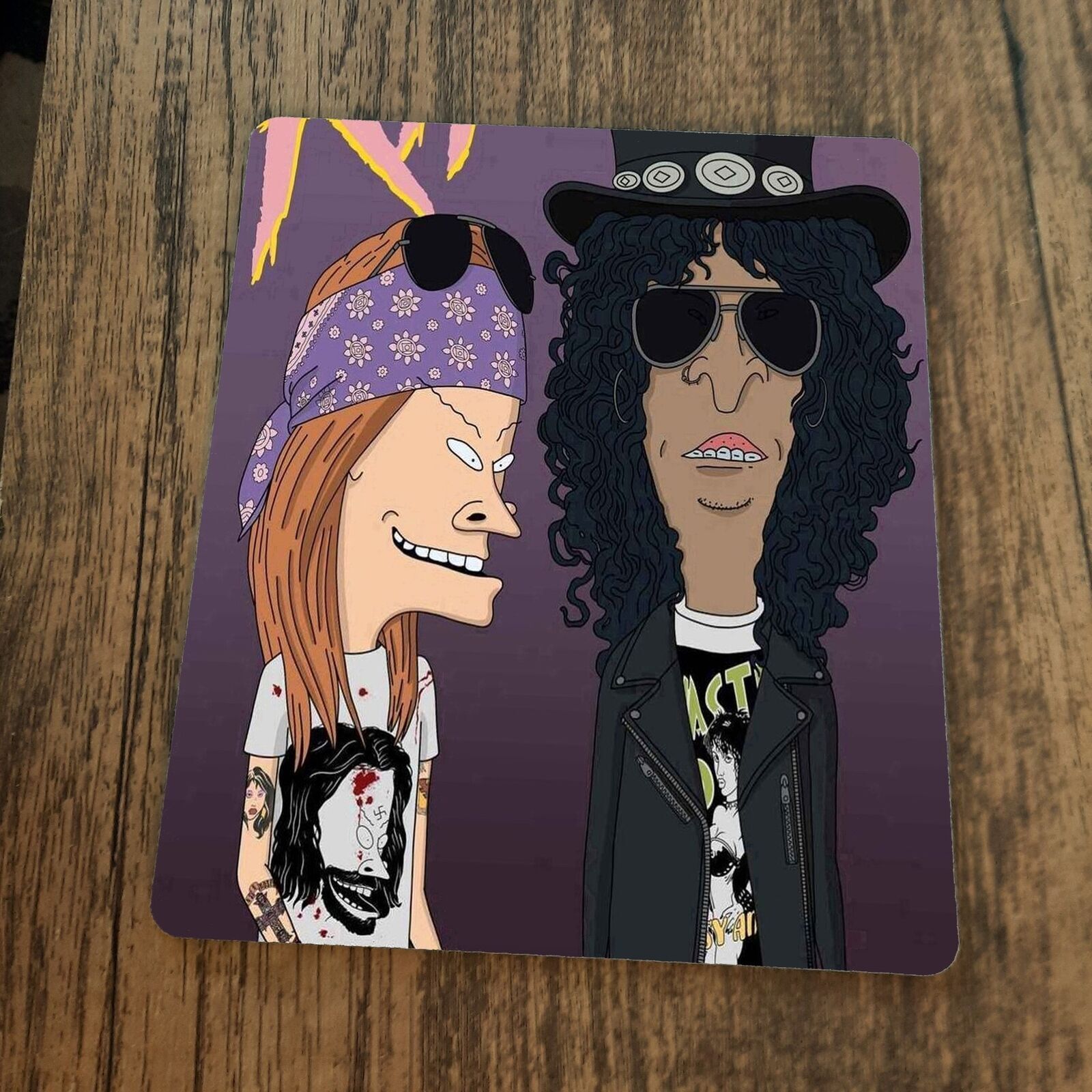 Beavis and Butthead Mouse Pad Guns n Roses