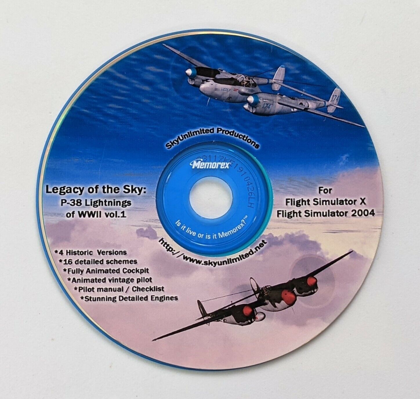 Legacy of the Sky P-38 Lightnings of WWII Microsoft Flight Sim Simulator X 2004