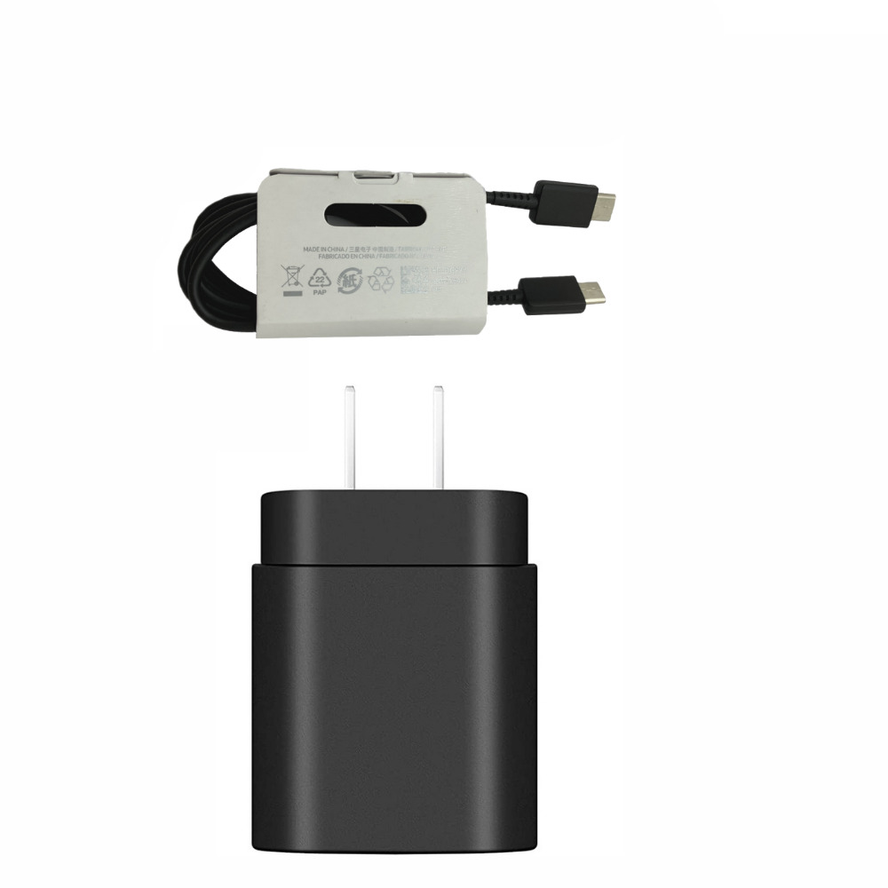 25W Super Fast Charger Wall Adapter Type C Cable Hubs For Samsung Android Google