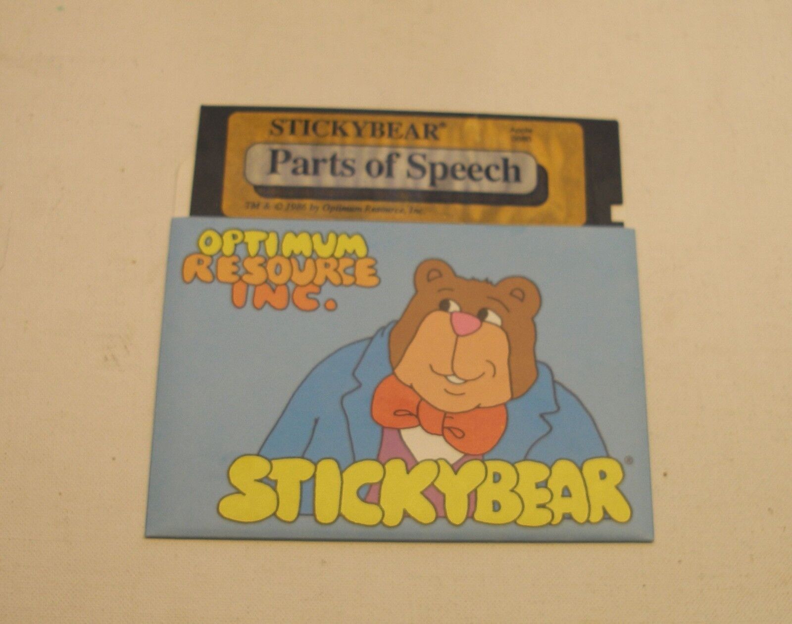 Stickybear Parts of Speech Disk by Weekly Reader for Apple IIe, Apple IIc, IIGS