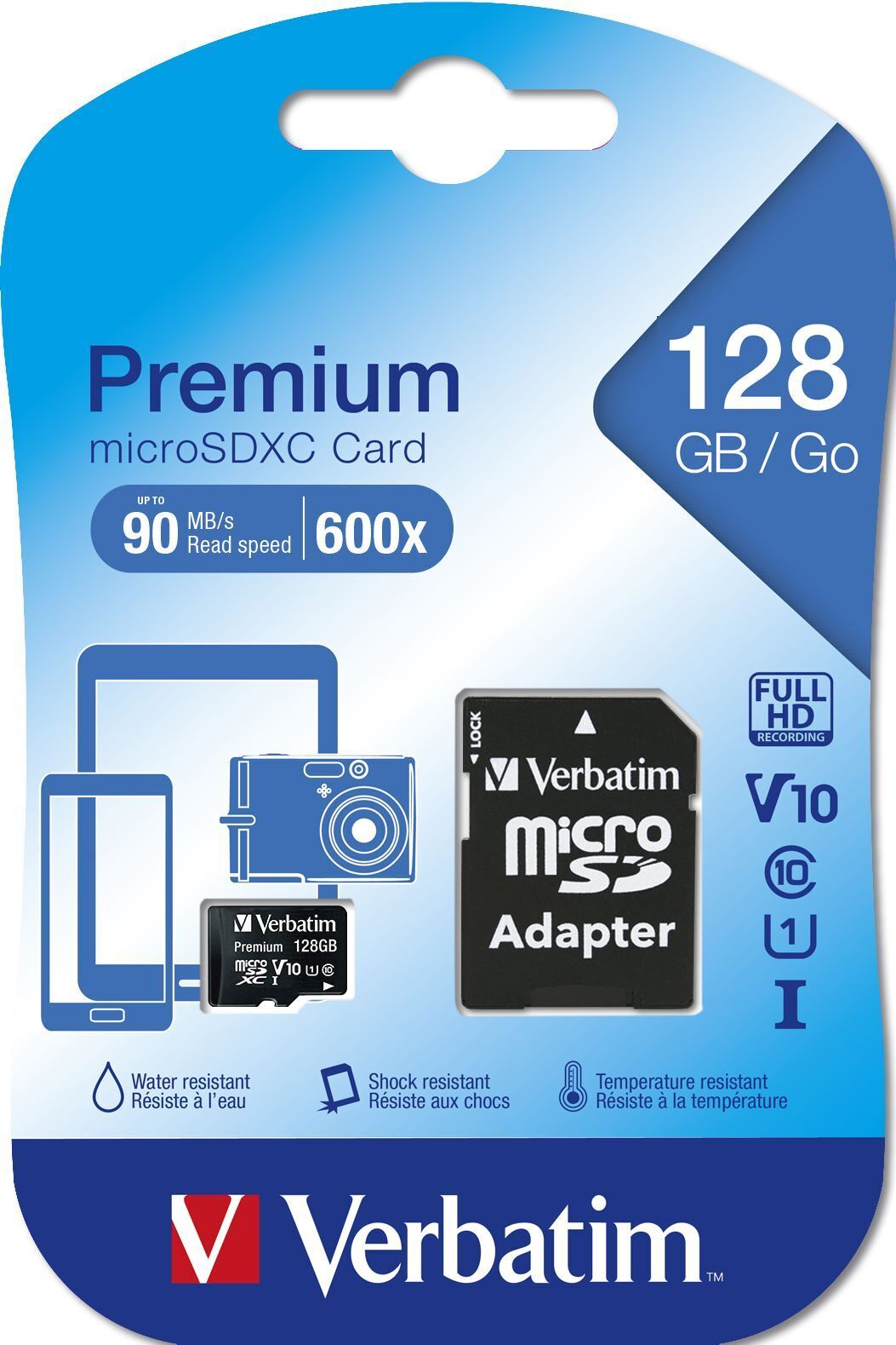 Verbatim Premium 128 GB MicroSDXC UHS-I Class 10 (44085)