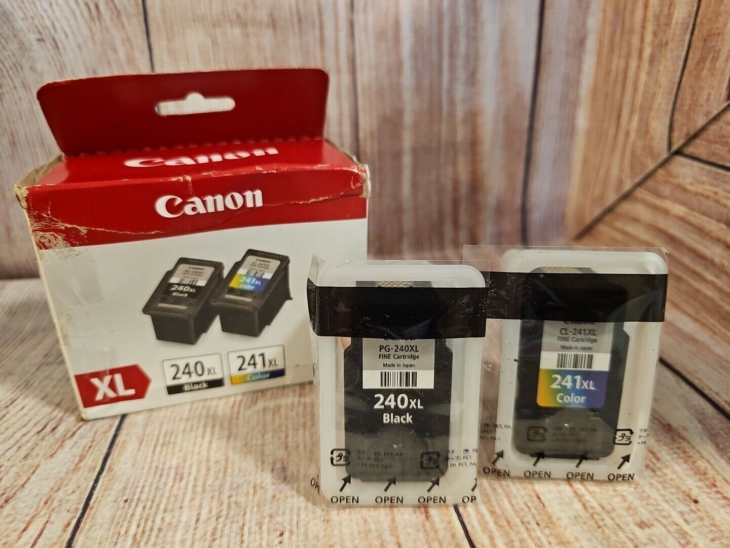 Canon PG-240XL/CL-241XL Black Tri-Color Ink NEW Genuine