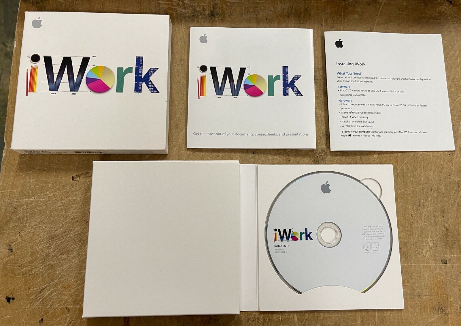 Apple iWork RETAIL V9.0.3 P/N: MB942Z/A