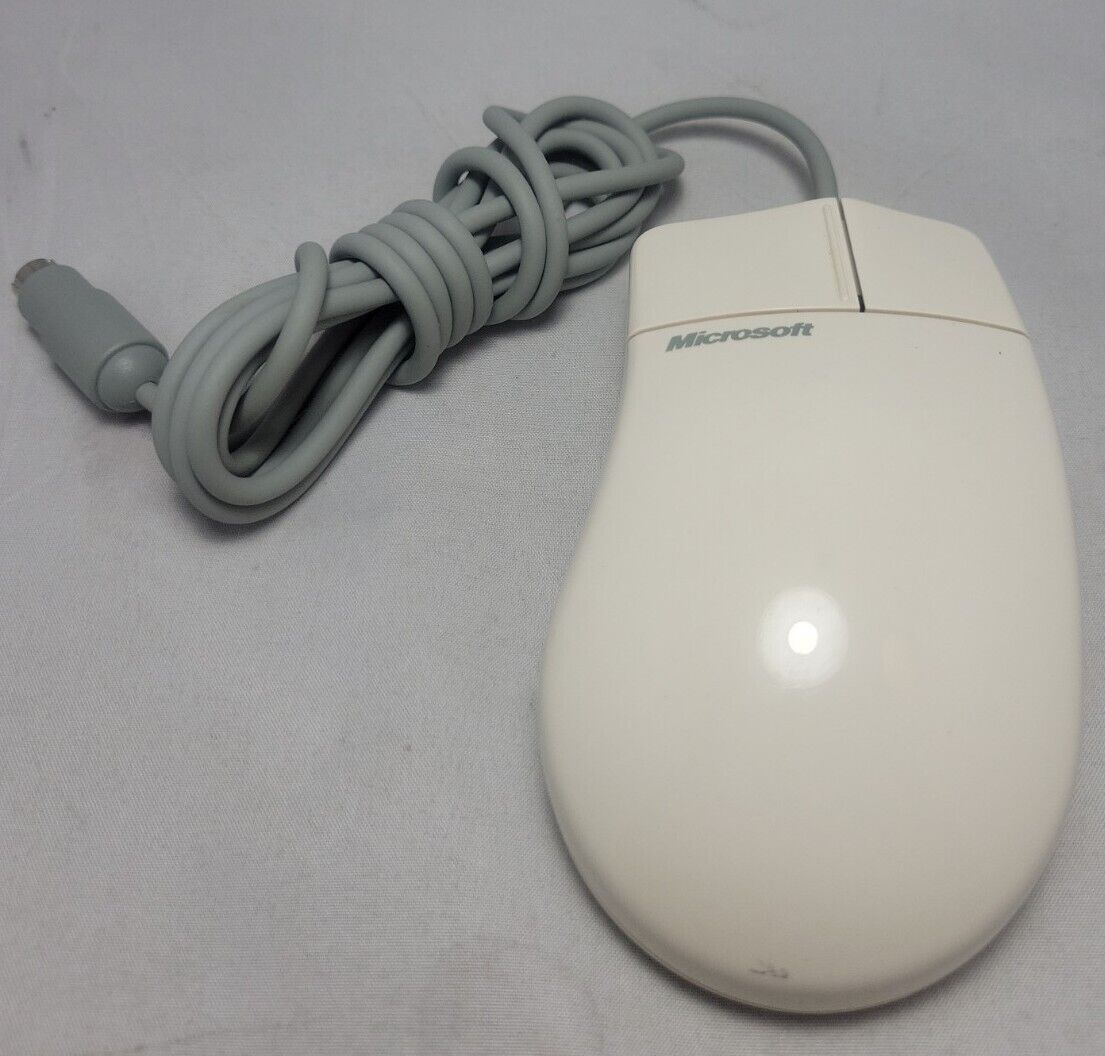 Microsoft PS2 Mouse Serial Port Compatible Vintage Computer Retro