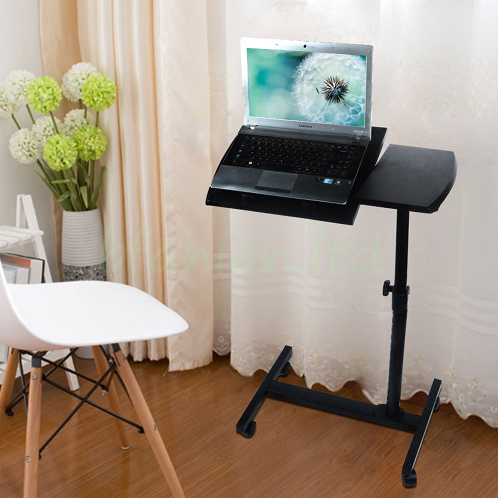 Adjustable Portable Laptop Table Stand Folding Computer Desk Sofa Bed Tray NEW