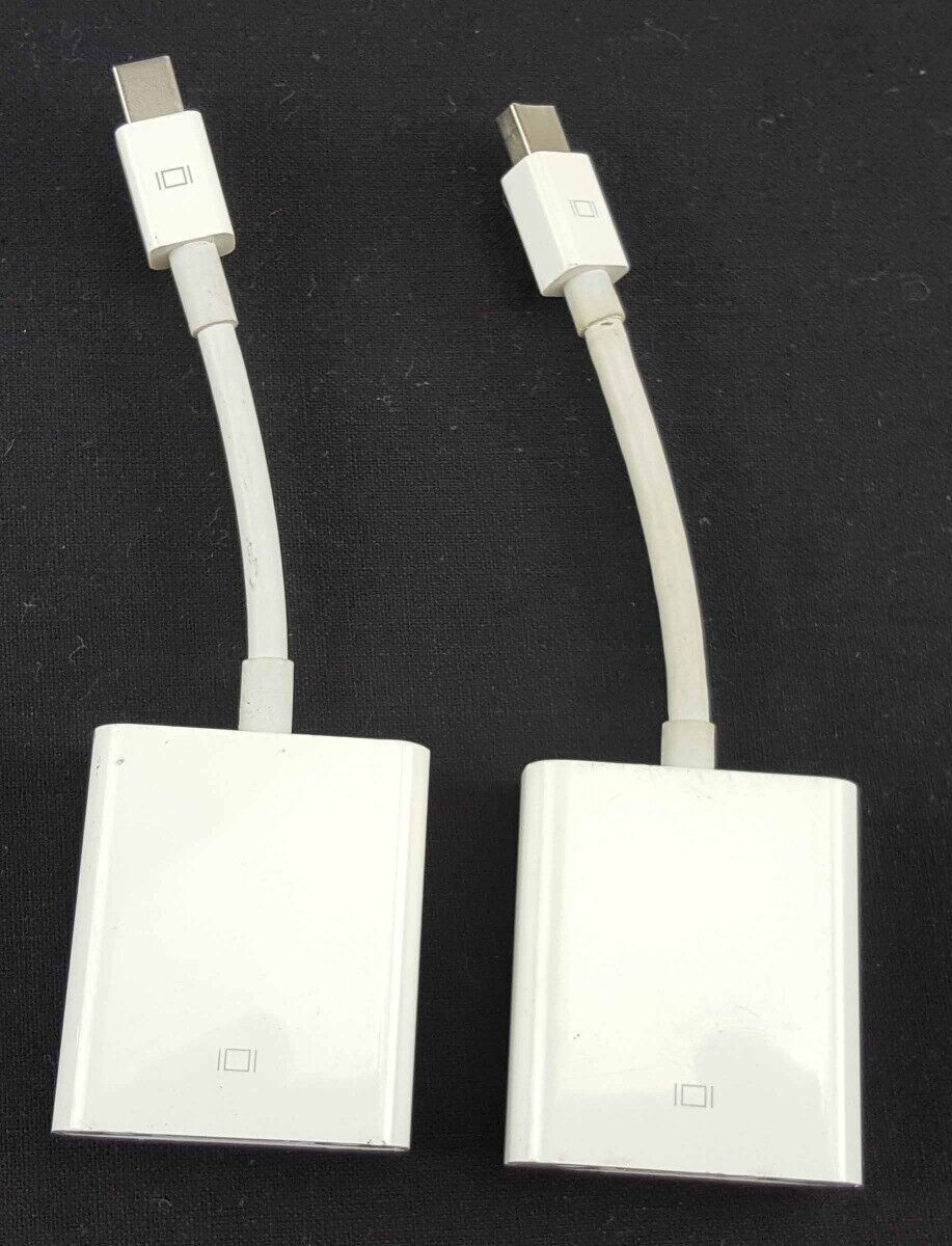 Pair of Apple Thunderbolt / Display Port to VGA Adapters Model A1307 (Lot of 2)