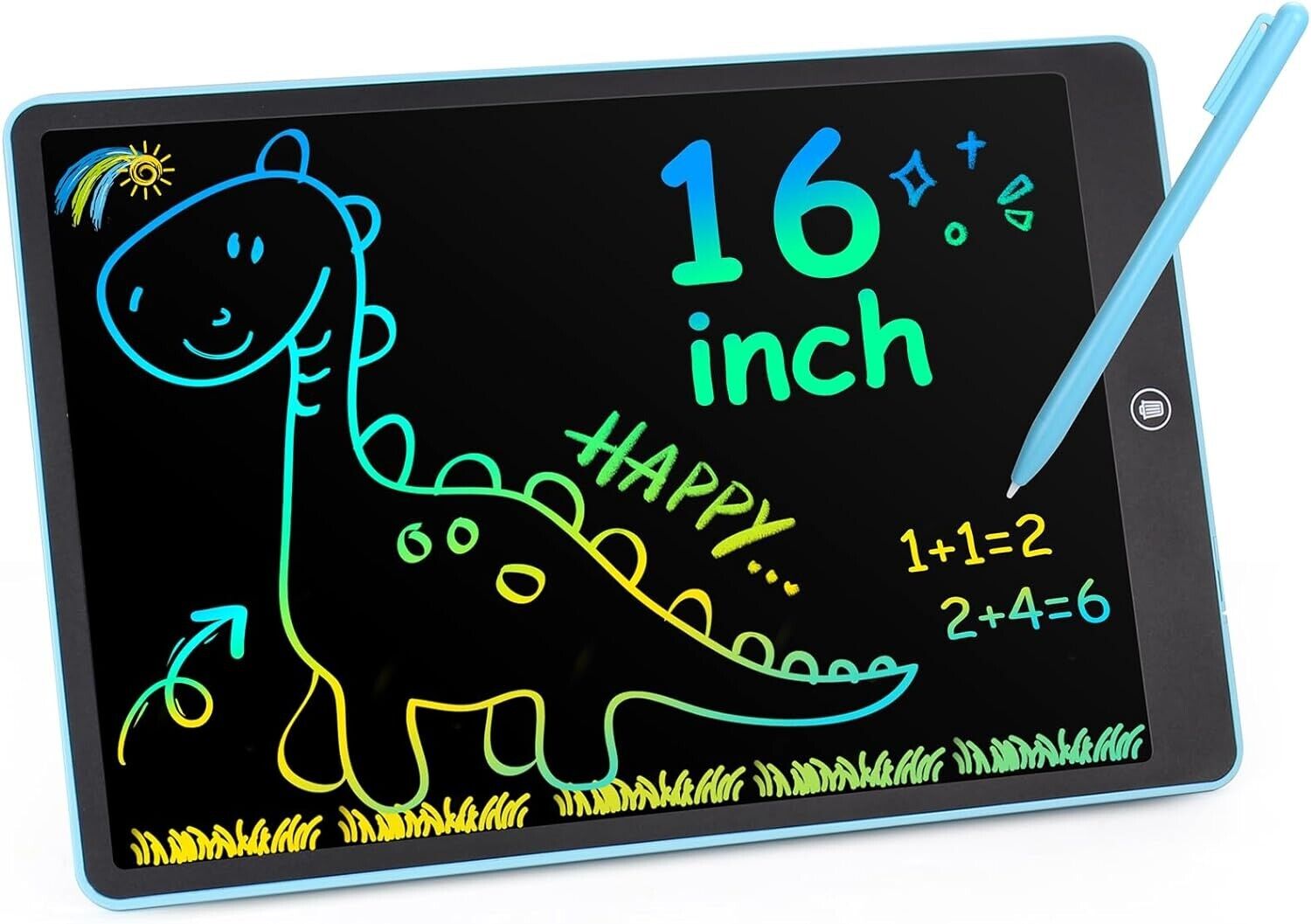 Lecover LCD Writing Tablet, 16 Inch Colorful Toddler Board Drawing Tablet