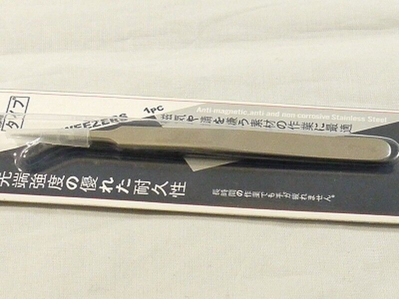 NEW High Quality Super Sharp and Hard Tweezers Stainless Steel *USA Seller*
