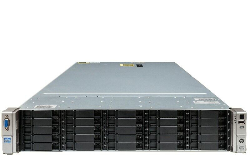HPE Proliant DL380p G8 2U R/M Server | 2 Bay SFF | 2x E5-2660 | 128GB |10x 300GB