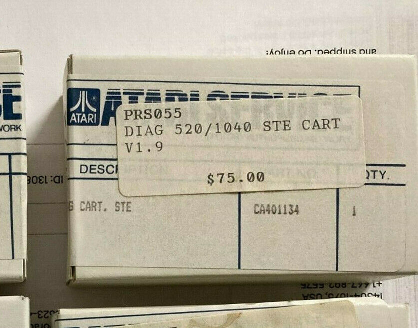 DIAGNOSTIC CARTRIDGE Atari 1040 STE V1.9 NEW ORIGINAL CA401134