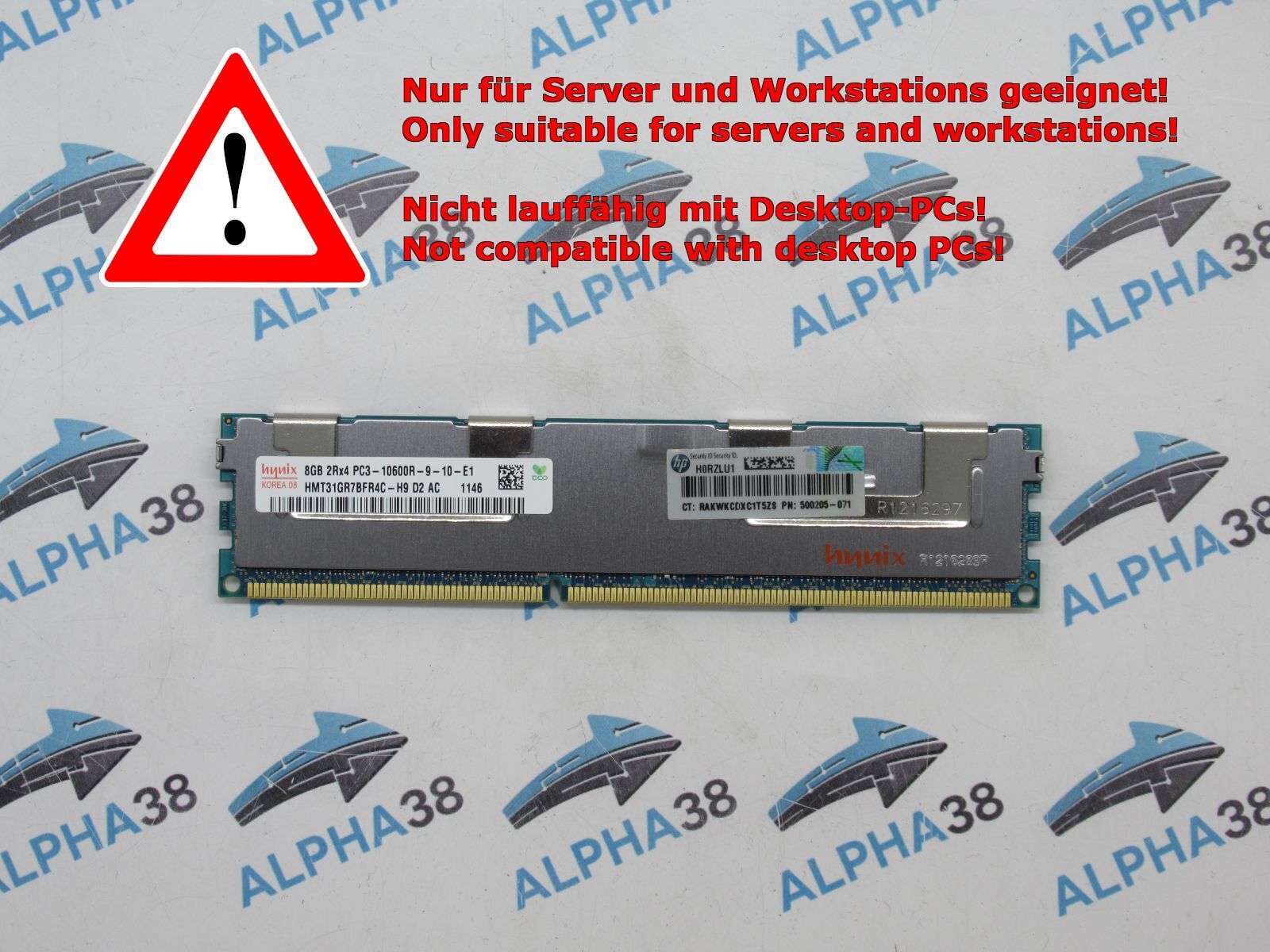 Hynix 8GB DDR3 PC3-10600 8GB DDR3 1333MHz ECC Memory Module hmt31gr7bfr4c-h9 Memory