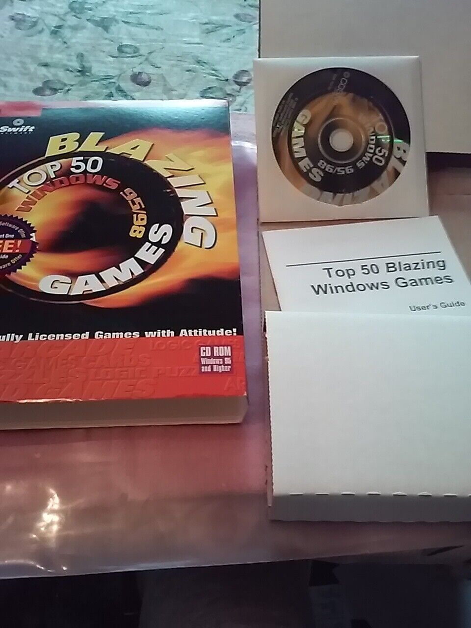 Vintage  Blazing Games ® Top 50 Windows 95 98 c1999 - Swift Software  Big box  
