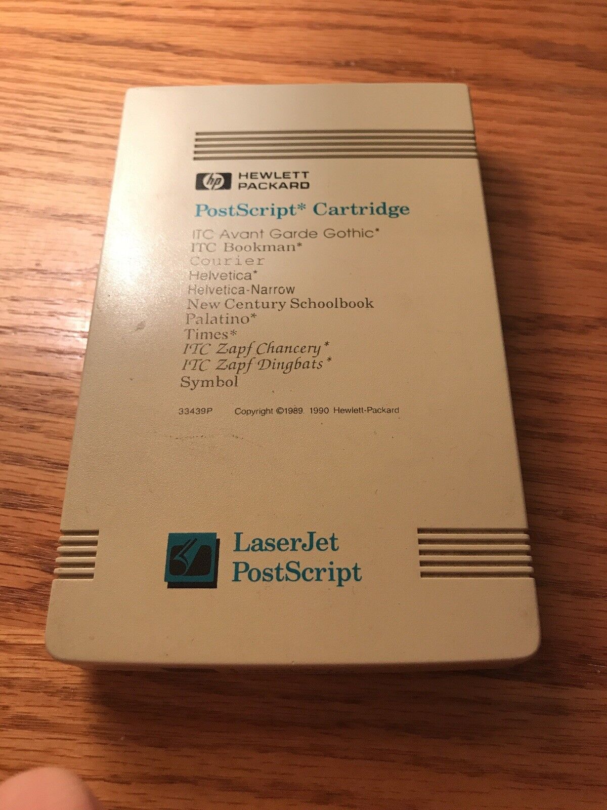 Vintage 1989  HP PostScript Cartridge 33439Q - For LJ IID IIP III