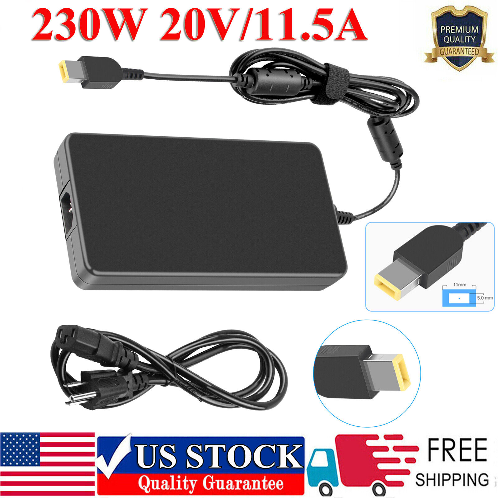230W Power Adapter Charger for Lenovo ThinkPad P50 P51 P52 P70 P71 P73 W540 W541