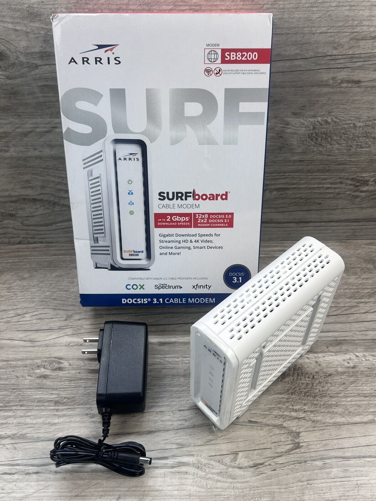  ARRIS SURFboard SB8200 DOCSIS 3.1 10 Gbps Cable Modem New Open Box