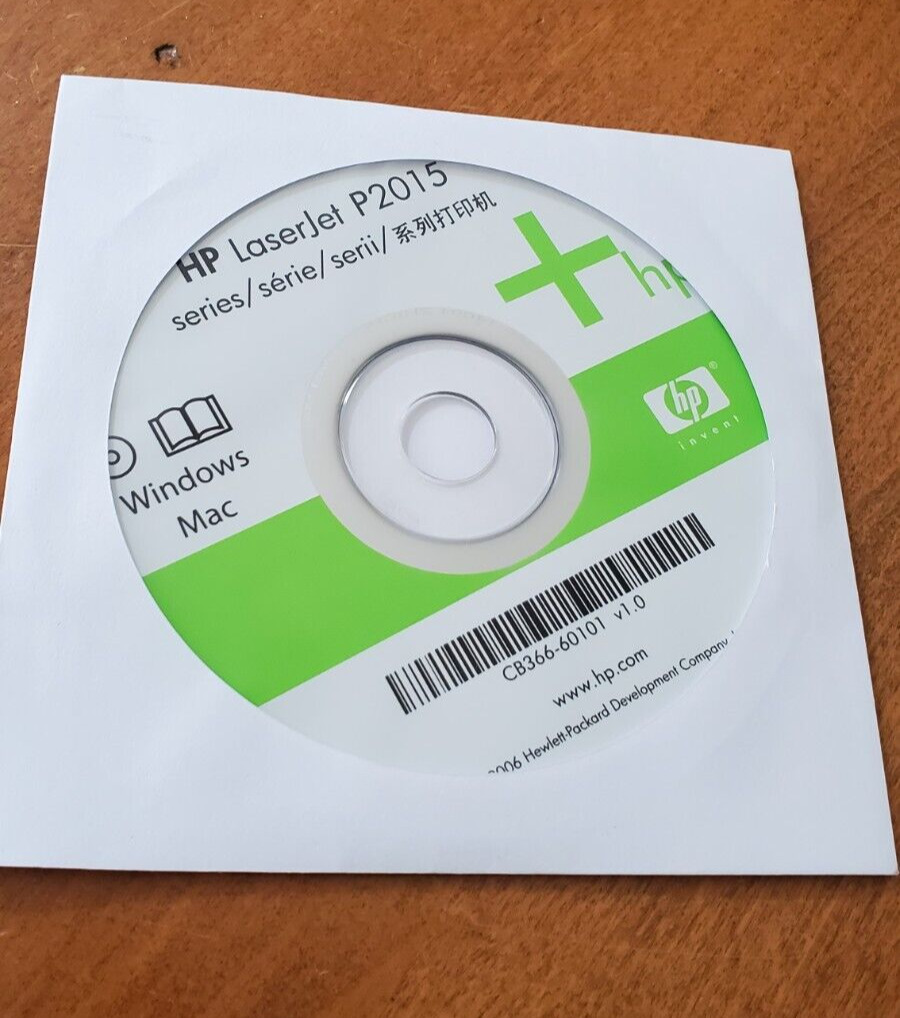 HP LaserJet P2015 Series Software & Drivers CD