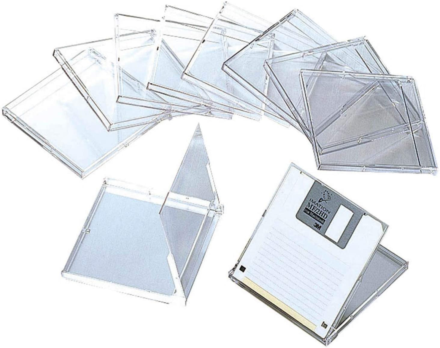 3.5 Computer Floppy Disk Case / 10 Pack/Plastic Material/Secure Your Da