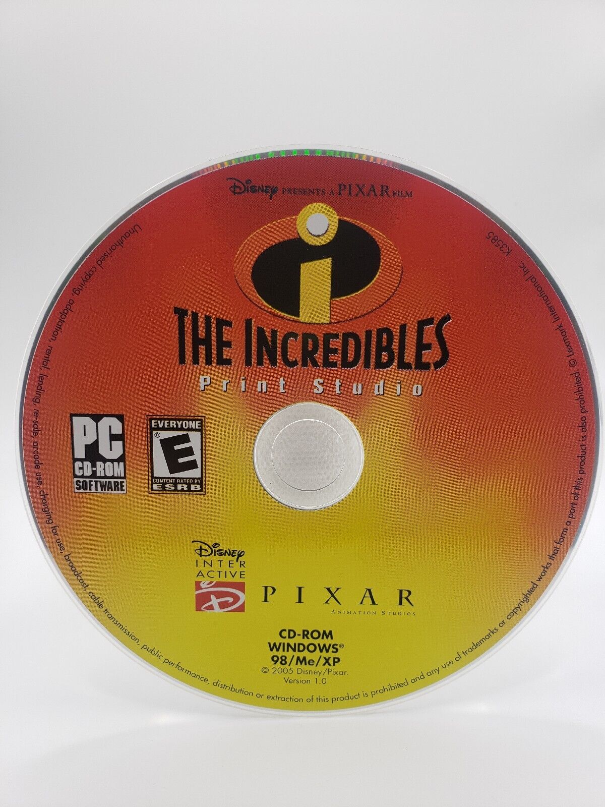The Incredibles - Print Studio by Pixar (2006, PC) - Disc Only