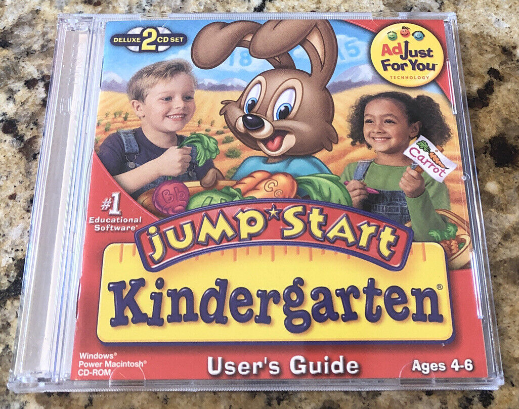 Jump Start Kindergarten Ages 4-6 CD-ROM 2- Disc Deluxe Edition. User’s Guide.