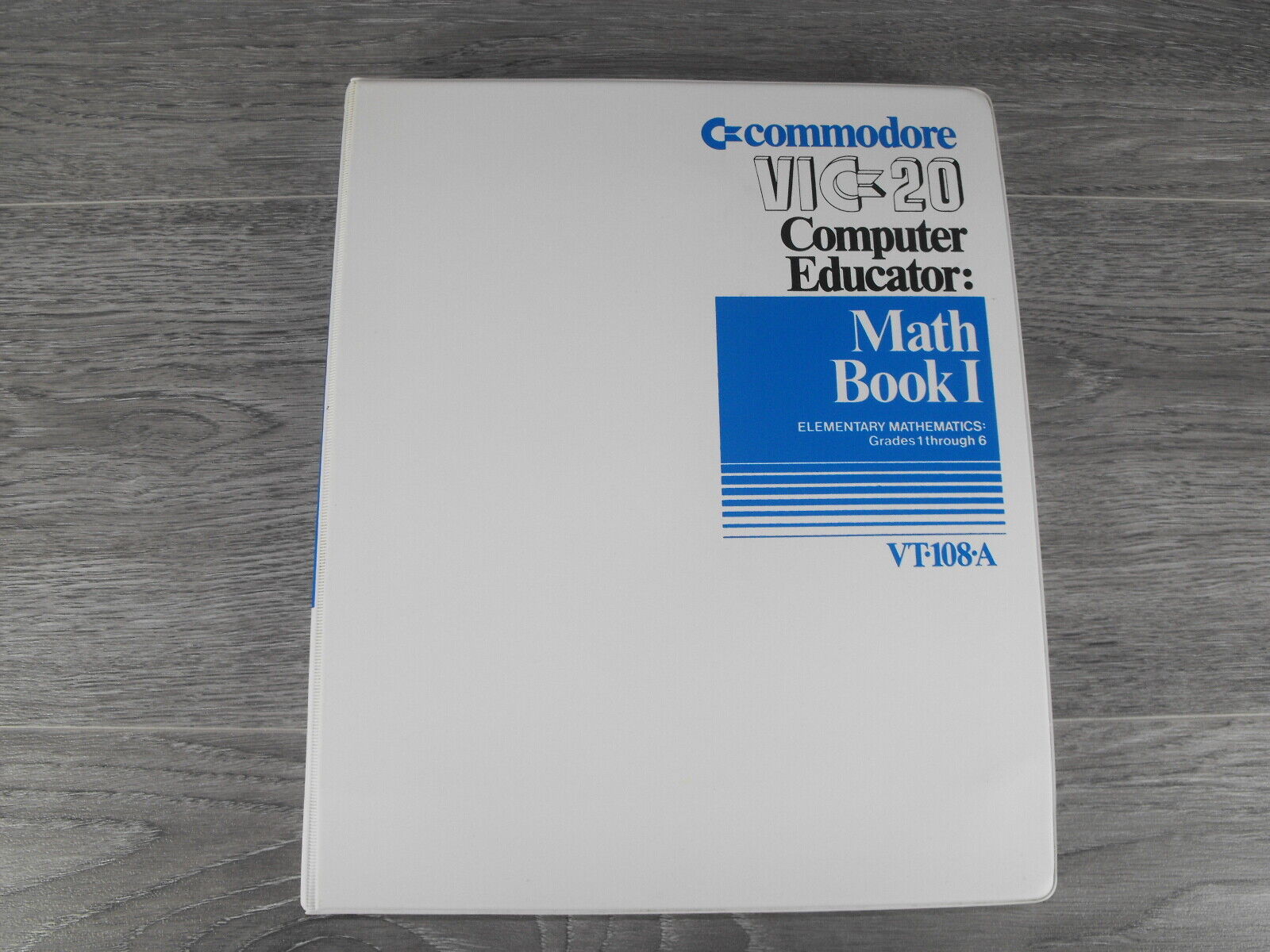 Math Book I VIC20 Commodore Computer Video Game Educational 6 Tapes Set VT-108-A