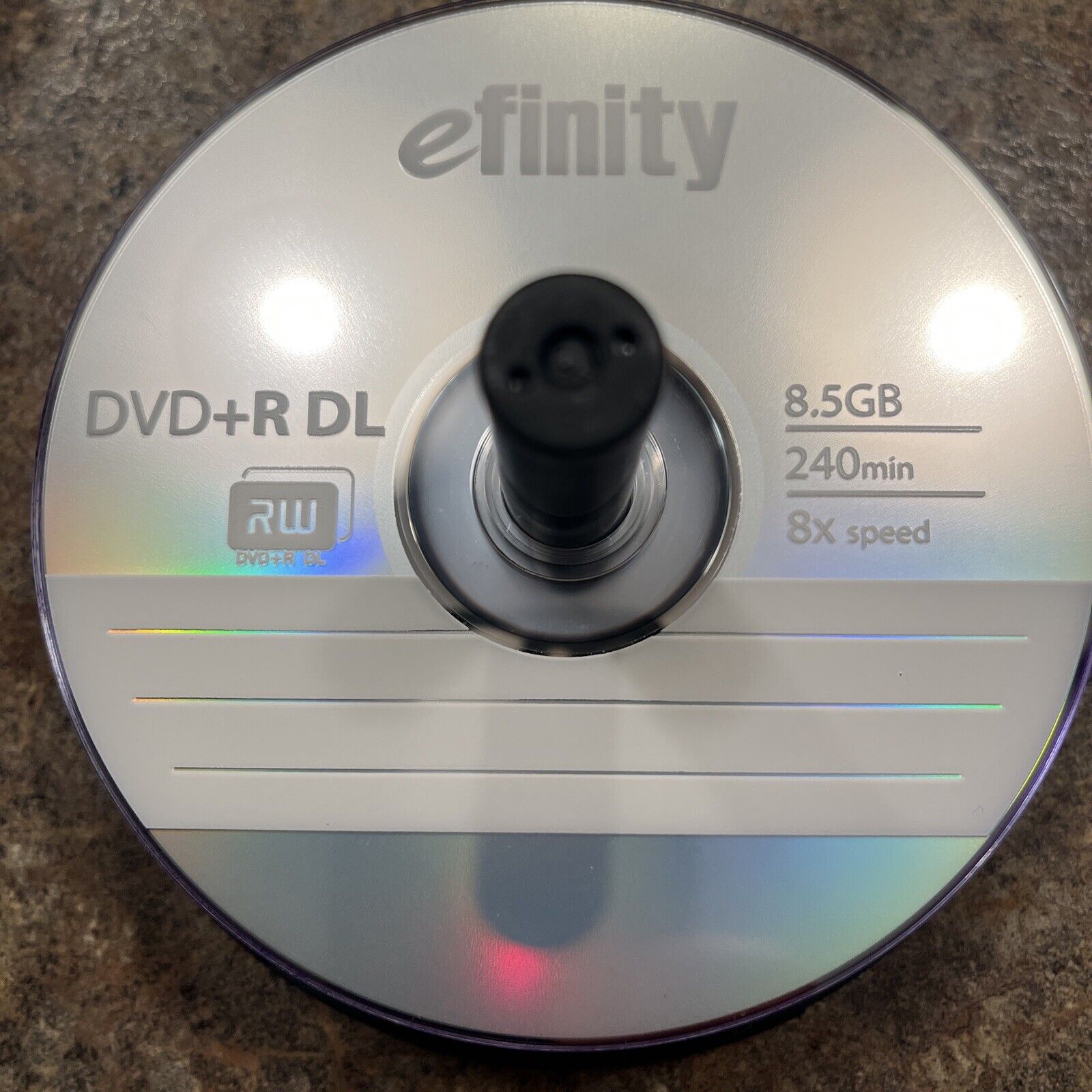 24 Blank 8X DVD+R DL Dual Double Layer 8.5GB efinity New Open Box