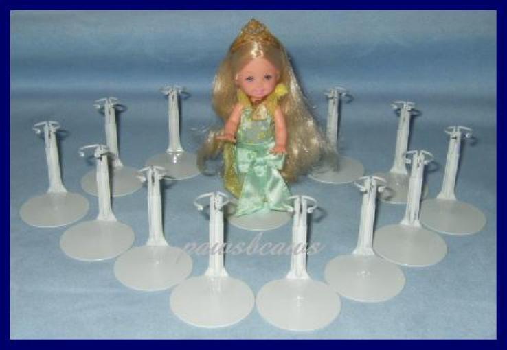12 One Dozen White KAISER 1001 Doll Stands for KELLY Kids Club Dolls