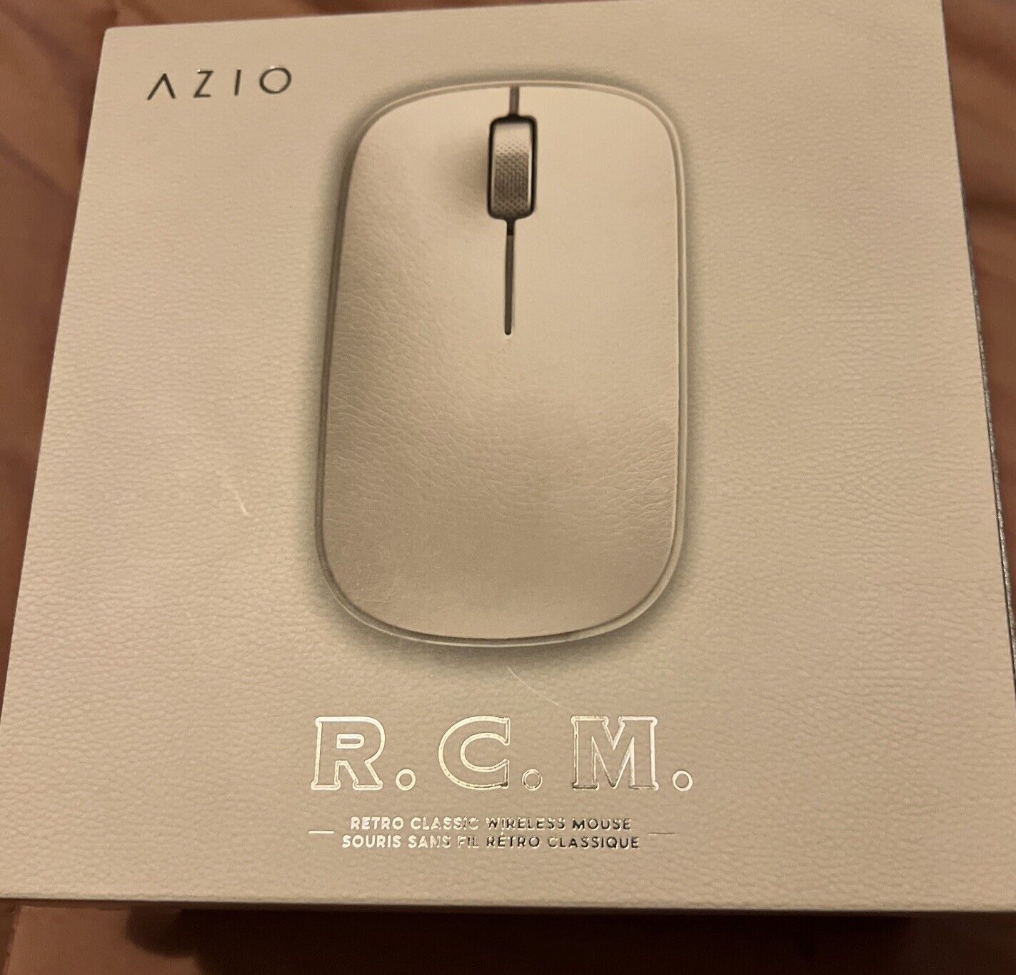 Azio Retro Classic Bluetooth Mouse (Maple) - Wireless, Genuine Leather Maple 