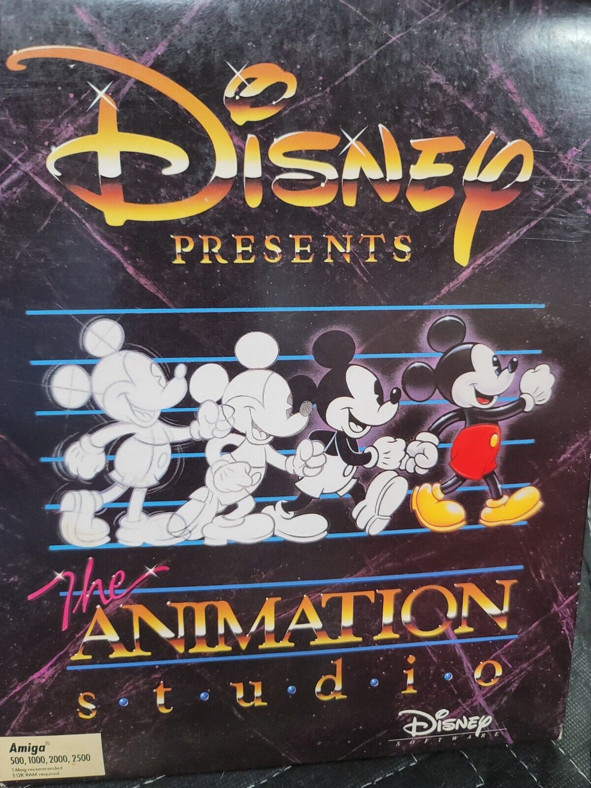 Vintage Disney Presents The Animation Studio Amiga - RARE USED Software