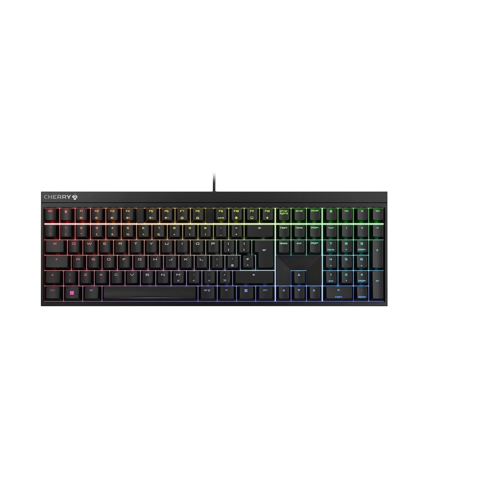 CHERRY MX 2.0S, Mechanical Gaming Keyboard with RGB Illumination, British Layout