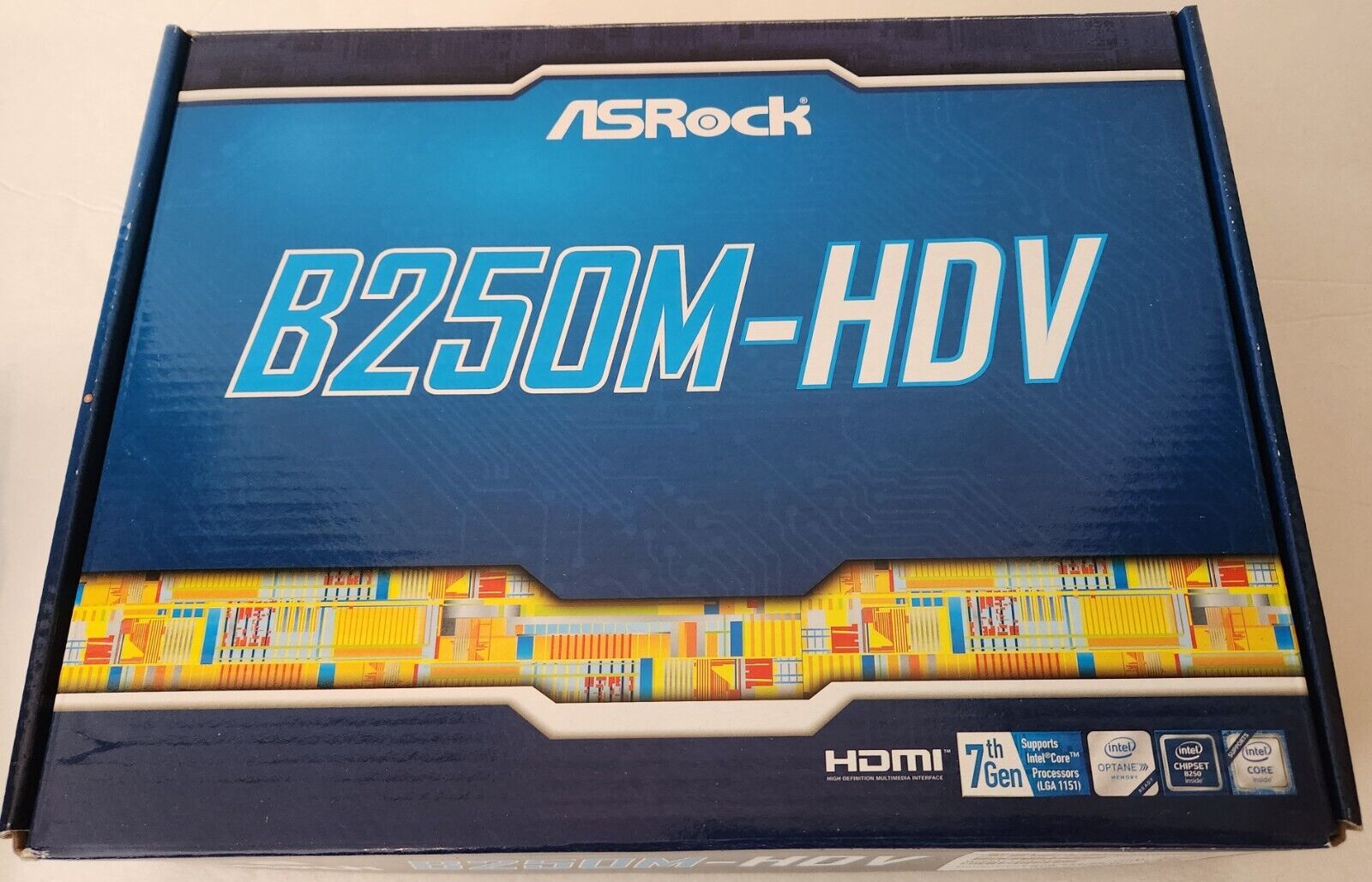 ASRock B250M-HDV LGA 1151 Micro ATX DDR4 Desktop Motherboard w/ IO Shield