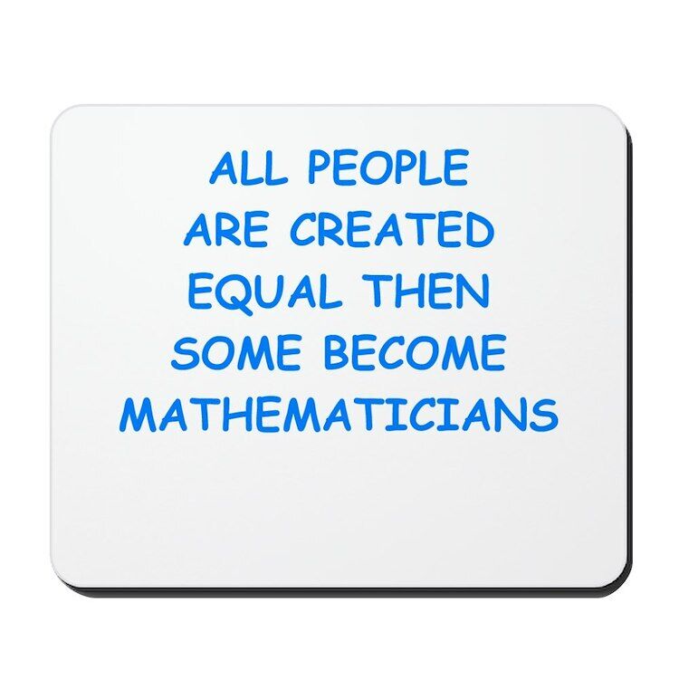 CafePress Mathematicians Non-slip Rubber Mousepad, Gaming Mouse Pad (1495880597)