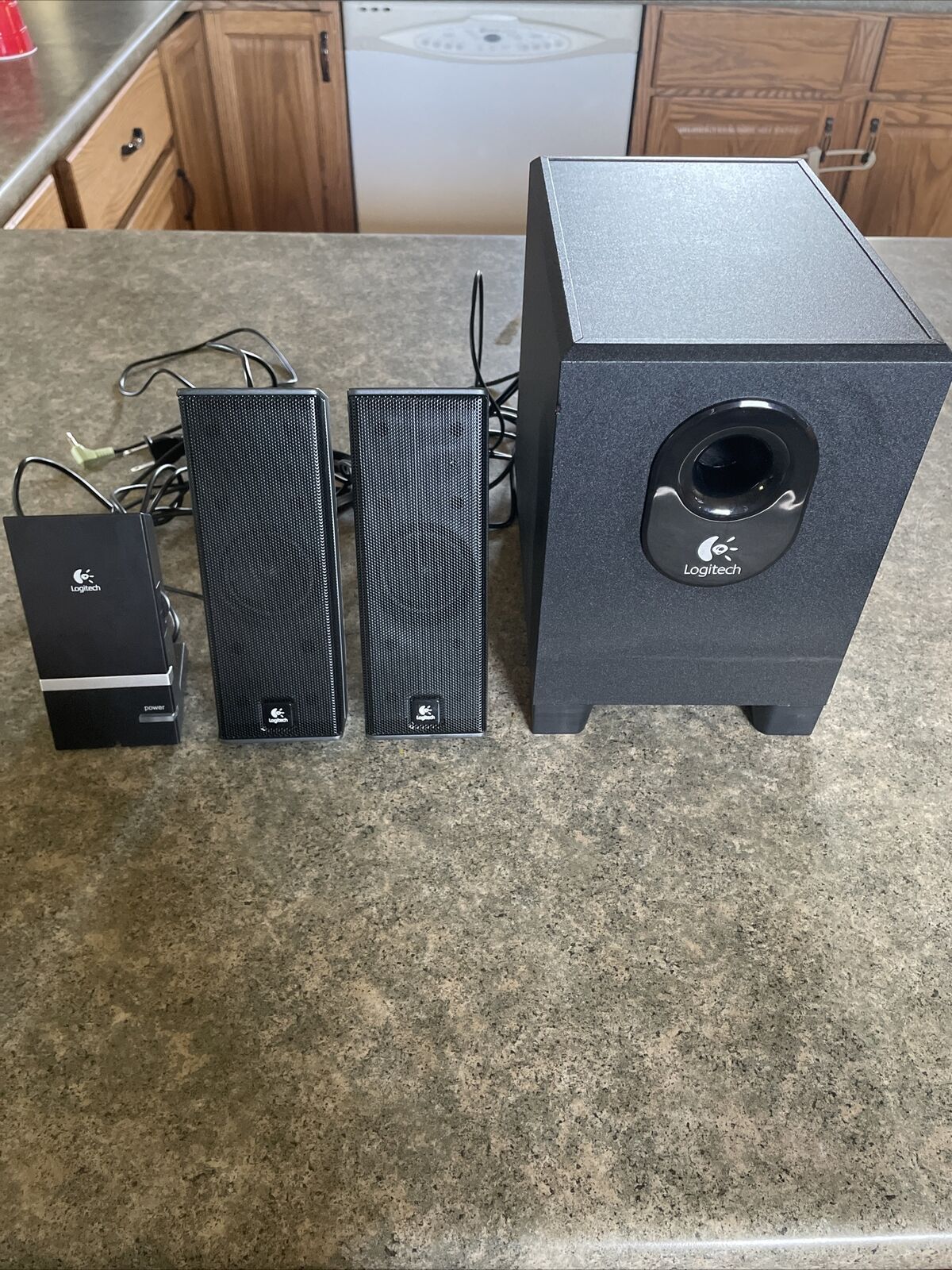 Logitech X -240 Computer 4 Piece Speaker System with Subwoofer Tested