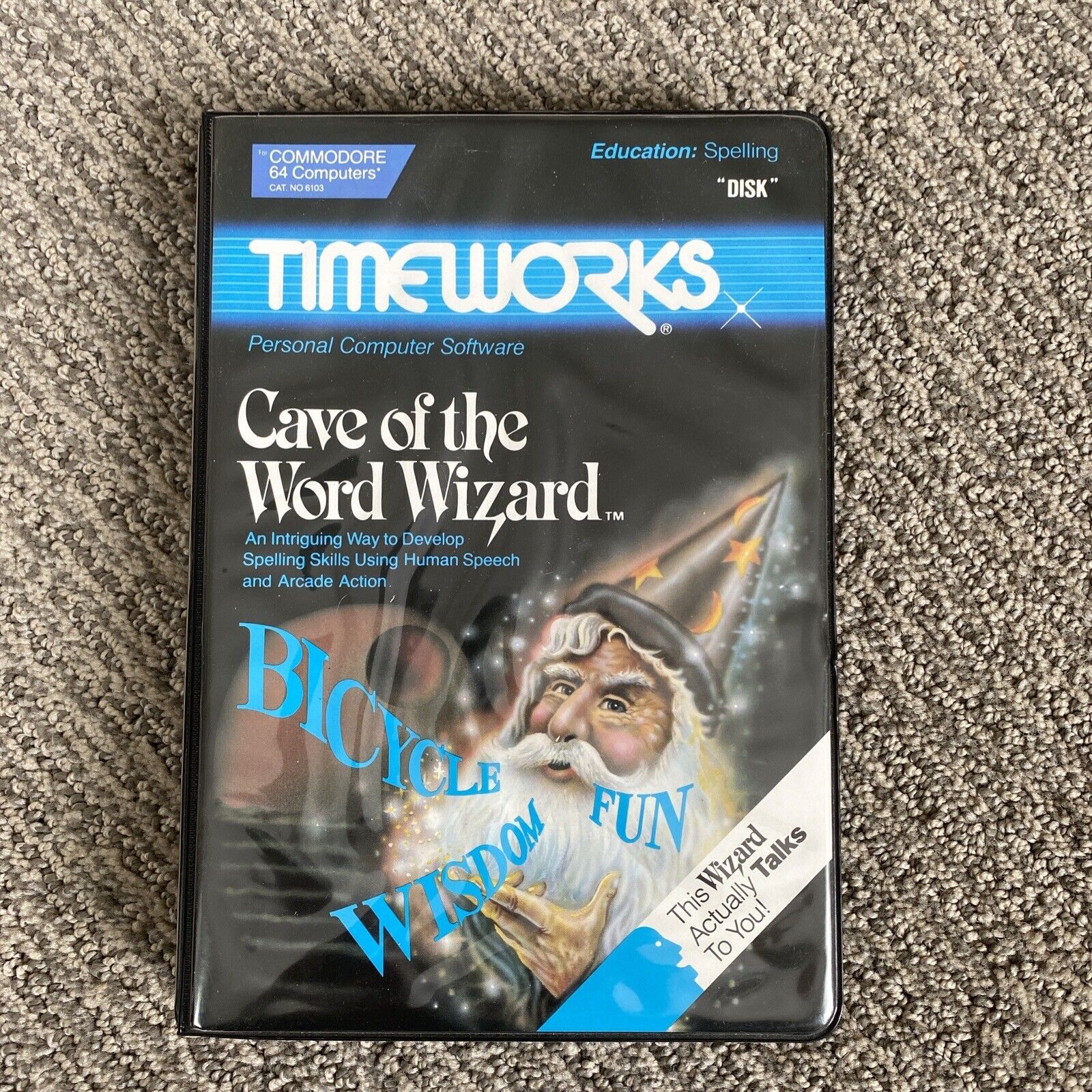 Cave Of The Word Wizard - Commodore 64 Computer Game - New Sealed 1982