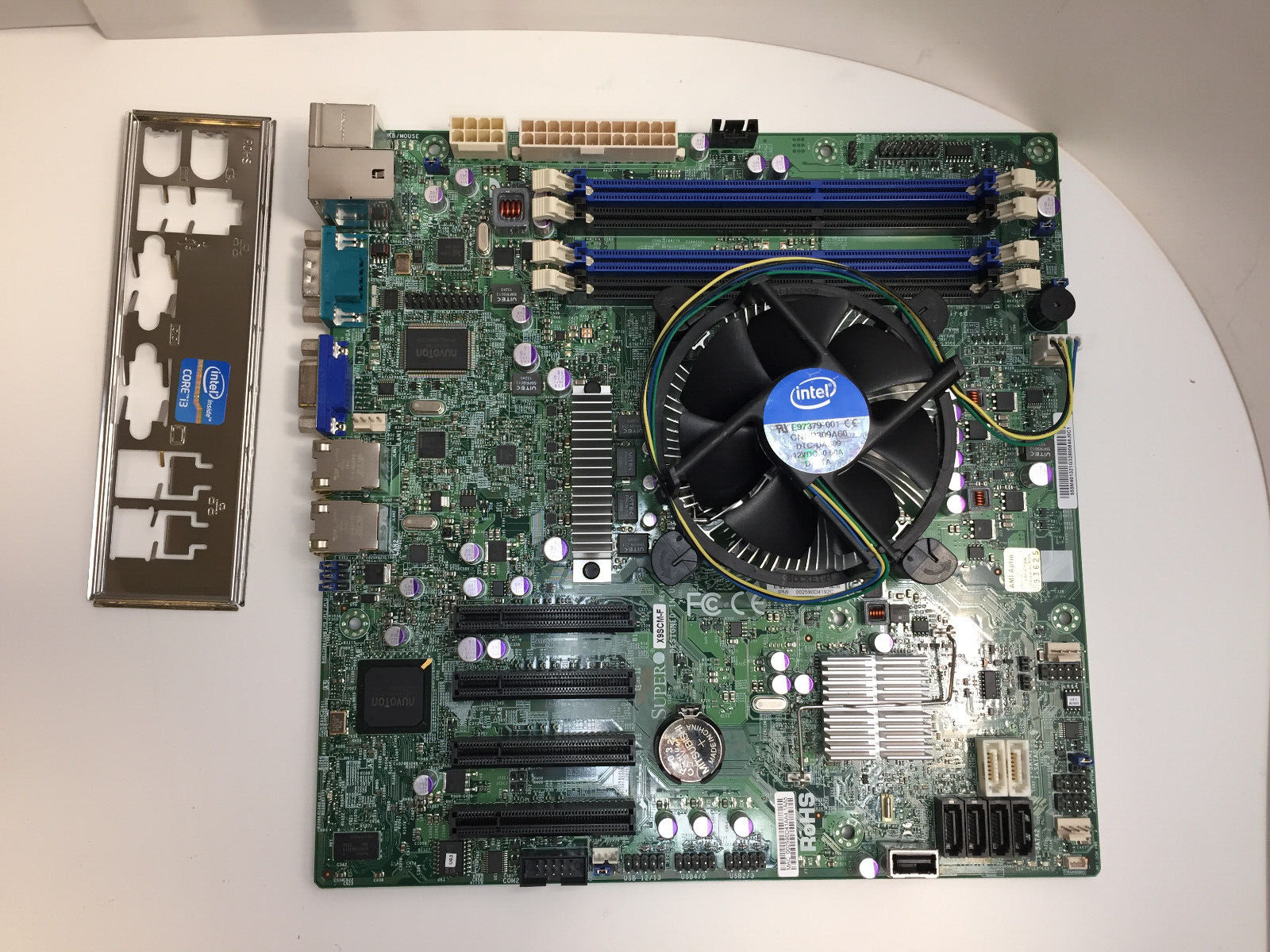 Supermicro Motherboard X9SCM-F Intel i3-3220 3.30 GHz CPU IPMI IO Shield Updated