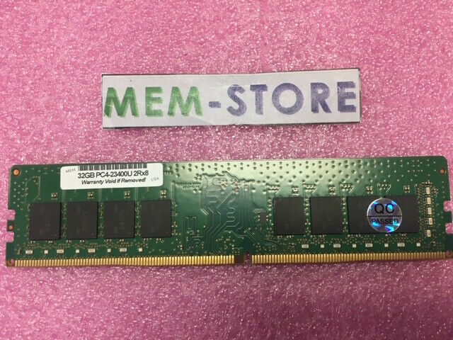 32GB PC4-23400 DDR4 2933MHz DIMM Unbuffered Non-ECC 2Rx8 Desktop Memory