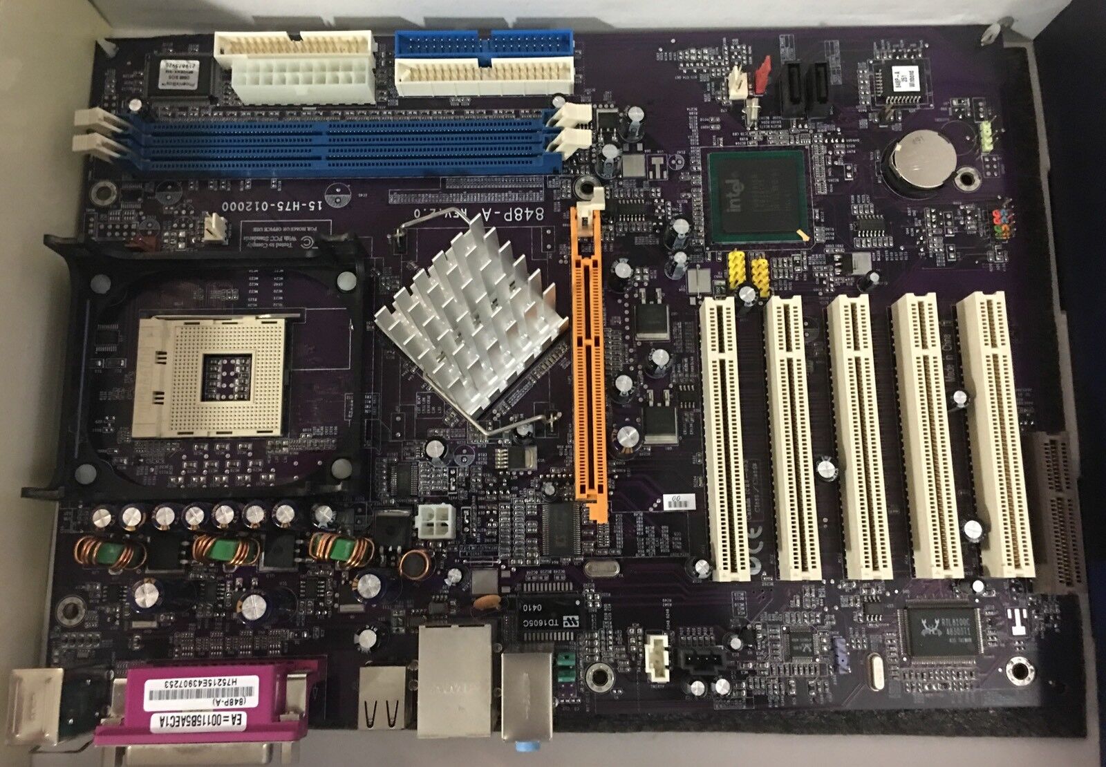 ECS 848P-A Socket 478 Intel Pentium 4 P4 Celeron Motherboard 