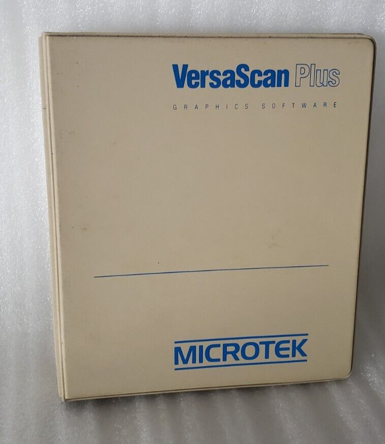 RARE Vintage MICROTEK LAB VERASCAN PLUS GRAPHIC Software V1.04 for Apple II PC
