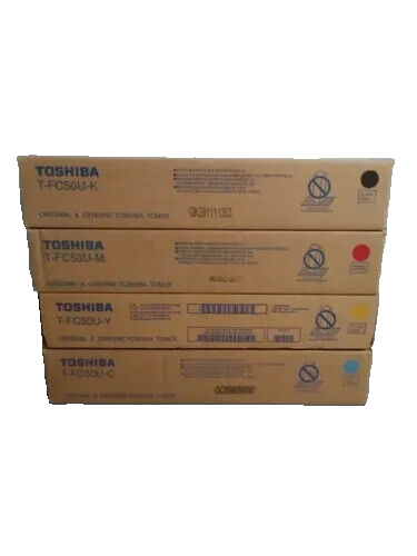 Toshiba TFC50U Toner Set CMYK For  2555C 3055C 3555C 4555C  FREE UPS GROUND SHIP